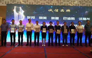 巴迪斯9月再斬獲“2017頂墻行業(yè)十大品牌”和“誠(chéng)信品牌”兩項(xiàng)大獎(jiǎng)！