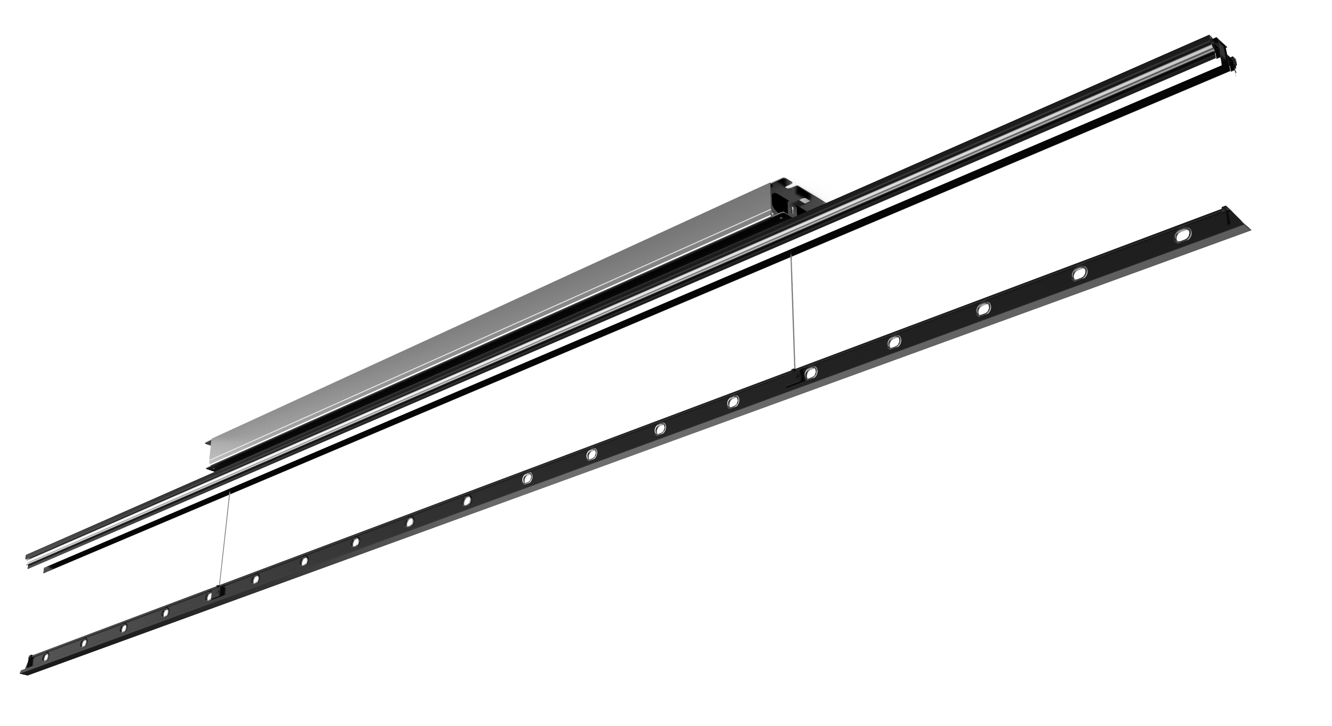 集成吊頂多功能電器YC2400-LED 直流.電動(dòng)晾衣機(jī)(隱藏式+照明）效果圖